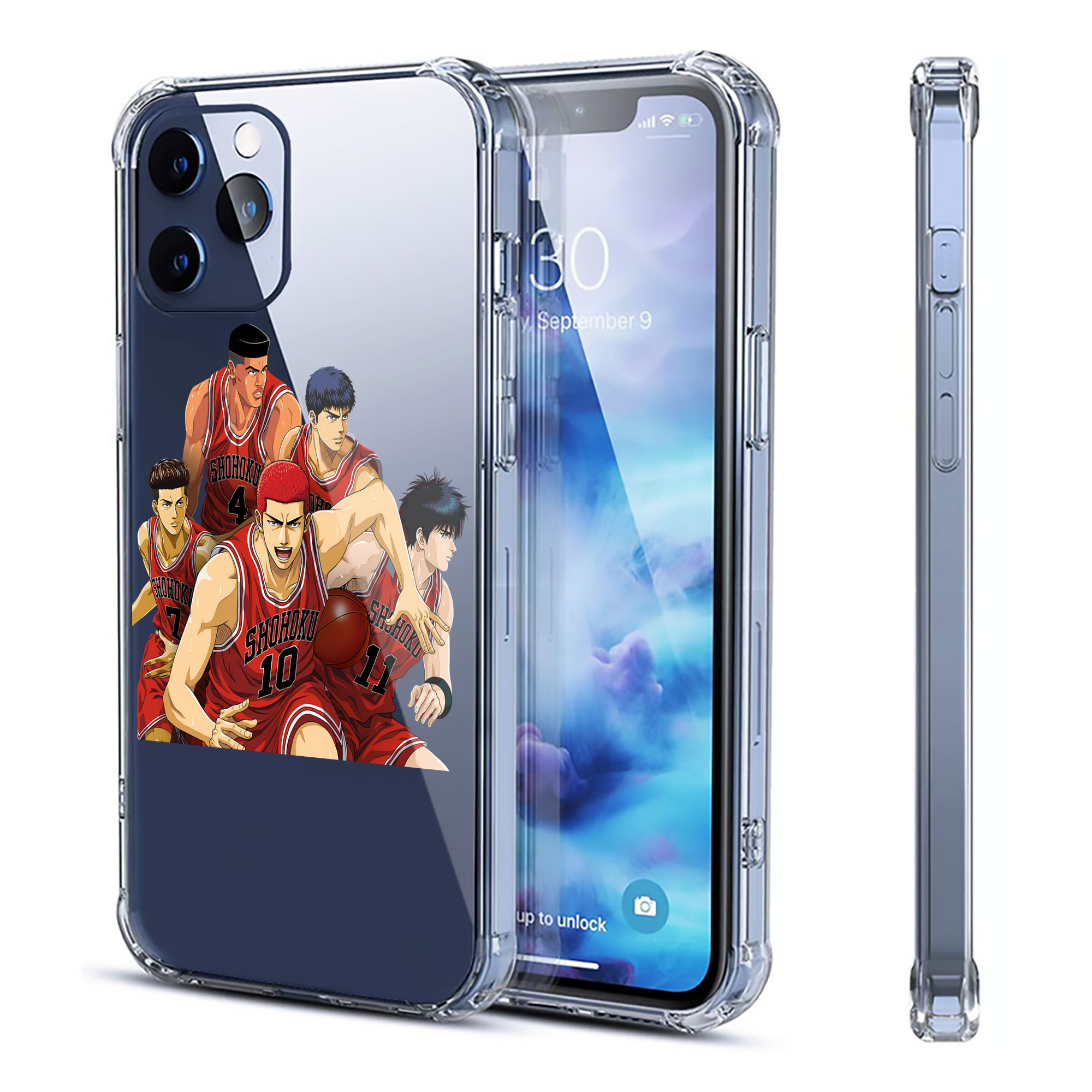 （画像用） SLAM DUNK／スラムダンク 【iPhone 12シリーズ対応】透明スマホケース（クリアソフトケース）
